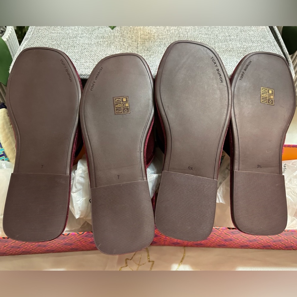 NWT Tory Burch Embellished Logo Velvet Scandals, Be summer ready with this. - Picture 8 of 15